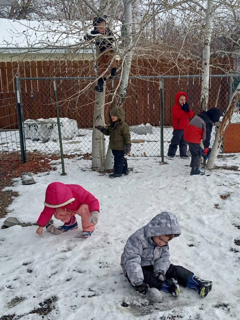 winter play outdoors
